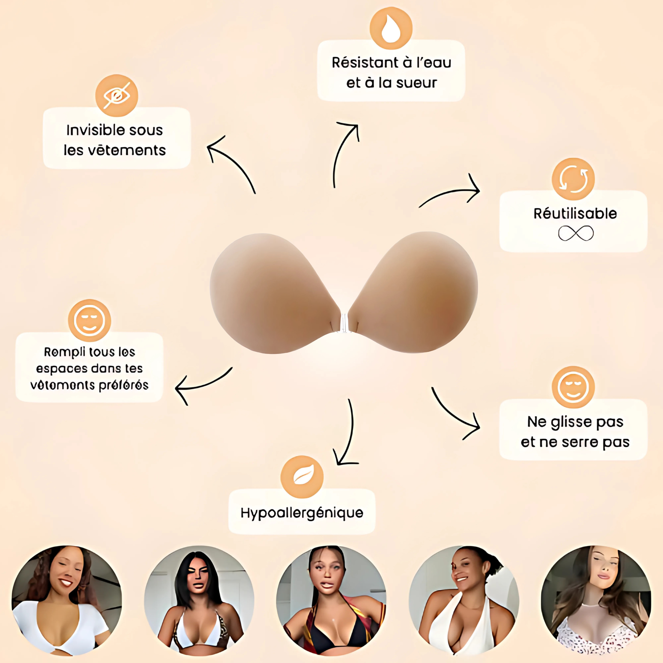 Soutien Push-Up Invisible